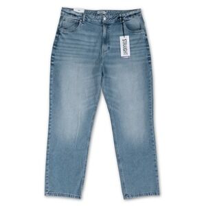 Refuge‎ Straight Leg Jeans Women's Size 13 Light Wash Denim High Rise NWT